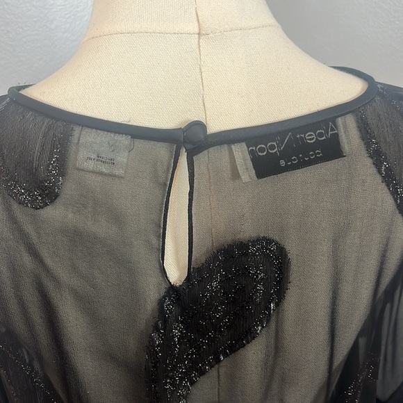Albert Nipon Boutique Vintage Sheer Black Dress - Picture 13 of 17